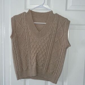 Sweater vest beige